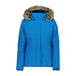 Obermeyer Tuscany II women's ski jacket in Blue winter sky color- front view