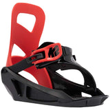 K2 Mini Turbo Junior snowboard bindings 2023 Red black